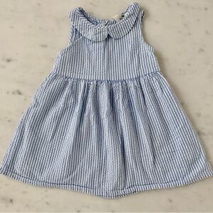 H&M Blue and White Striped Kids Casual Dress